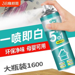 雷牌净味墙面修补剂自喷漆翻新白色墙壁防水乳胶漆修补喷墙防霉