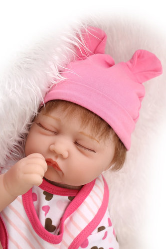 好货NPKCOLLECTION 55CM Soft Silicone Handmade Reborn Baby Gi