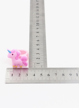 极速10pcs fRainbow Unicorn Party Decoration Unicornio Rubber