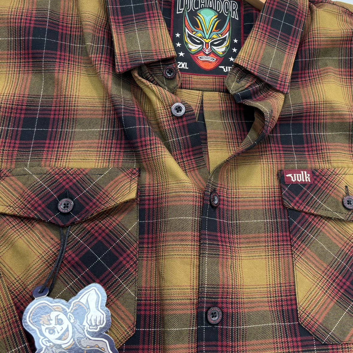 thumbnail for West Coast men's shirts, long-sleeved plaid shirts, American casual plus-size locomotives