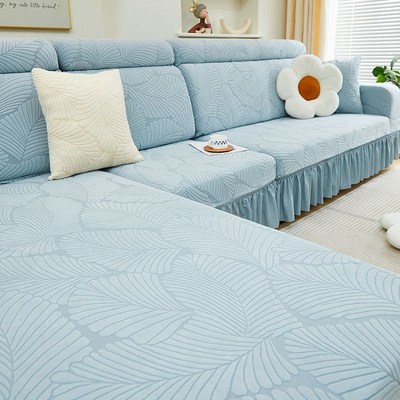 四季通用L型沙发套罩全套无扶手全包一体式加厚贵妃组合2025新款