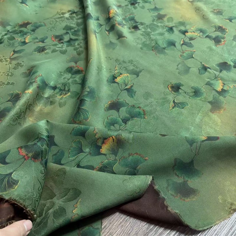 三经绞罗香云纱花萝布料桑蚕丝银海绵垫/布料/面料/