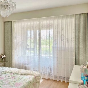 窗帘香榭花园绿色系法式复古系客厅卧室全屋阳台遮光唐顿庄园窗帘