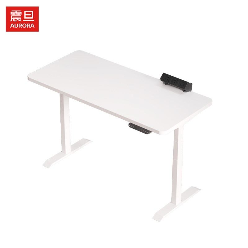 震旦电动升降桌智能电脑桌实木学习桌家用工作台双电机电竞书桌子