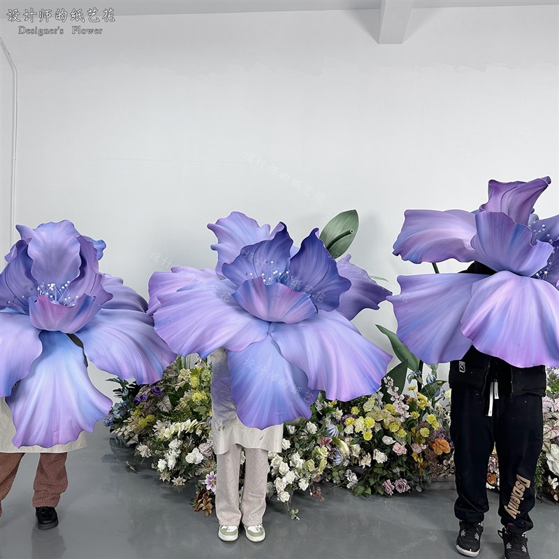 巨大型eva珠光手工花朵网红商场贴墙酒店场景软装饰布置道具繁花