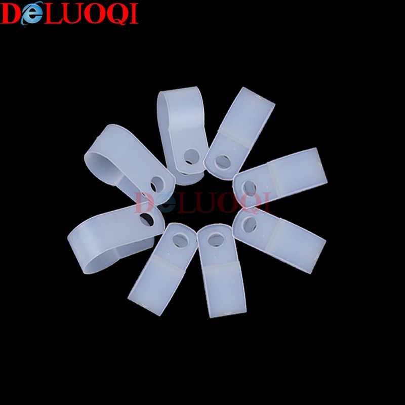 电线缆固定夹加厚款R型线夹配线固定纽理线夹电缆线卡扣固定线扣