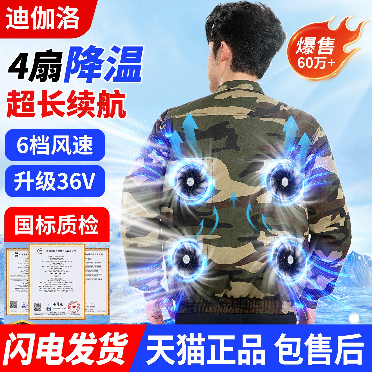 夏季降温空调服男款带风扇电焊工