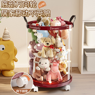 儿童玩具收纳盒大容量整理箱宝宝玩具收纳箱可移动透明防尘展示盒