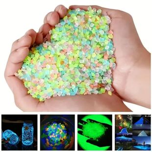 Luminous Sand Stones Garden Park Road Pebbles Glow in Dark O