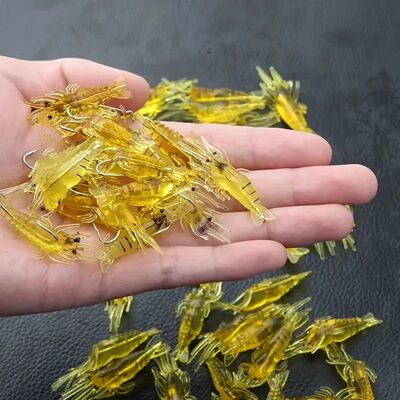 10/20PCS Artificial Soft Shrimp Lure Worm For Fishing Bait 1