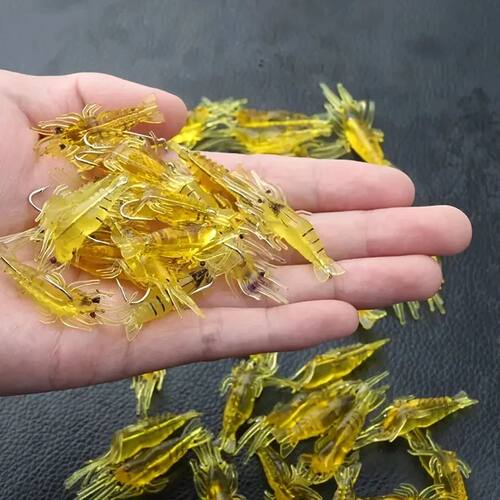 10/20PCS Artificial Soft Shrimp Lure Worm For Fishing Bait 1