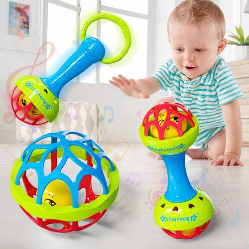 1/3pcs Multiple combinations of drum, bell, and ball toys fo