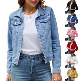 for Long Sleeve Jacket Women Jackets Coat denim jeans ladies