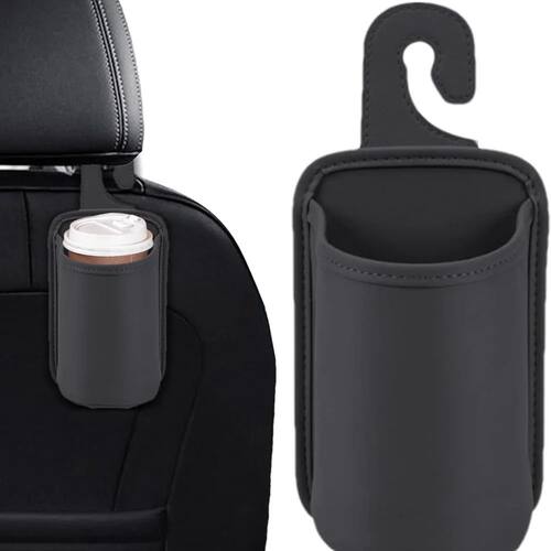 Car door beverage racks, mobile phone racks with beverage ra