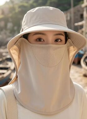 New Simple Japanese Style Sun Hat with Large Brim UV Protect