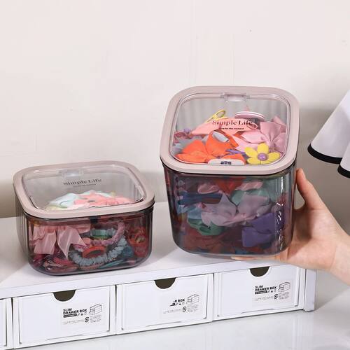 1pc acrylic transparent/transparent black press type hair ac
