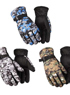 Winter Child Warm Thicken Snow Gloves Kids Waterproof