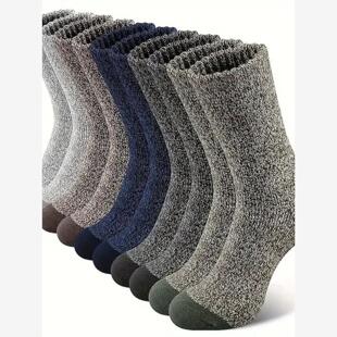 5 Pairs Merino Wool Socks For Men, Super Thick Hiking Socks