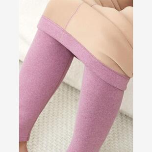 Autumn Winter Women's Solid Plus Velvet Thick Leggings Lady