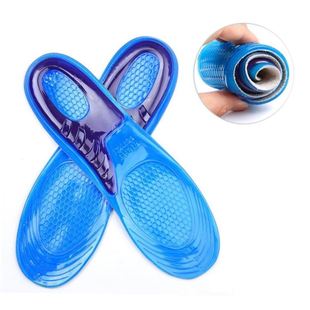 Silicone Anti-Slip Gel Soft Sport Shoe Insole Pad S/L Size跨