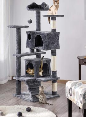 Cat climbing rack, cat nest, cat tree integrated large cat t
