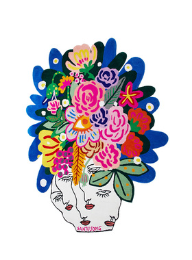 santu casa手工地毯80%新西兰羊毛花瓶系列