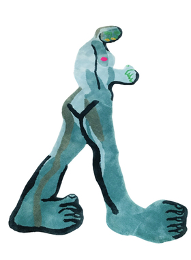 santu casa手工地毯新西兰羊毛大艺术家绿巨人地毯