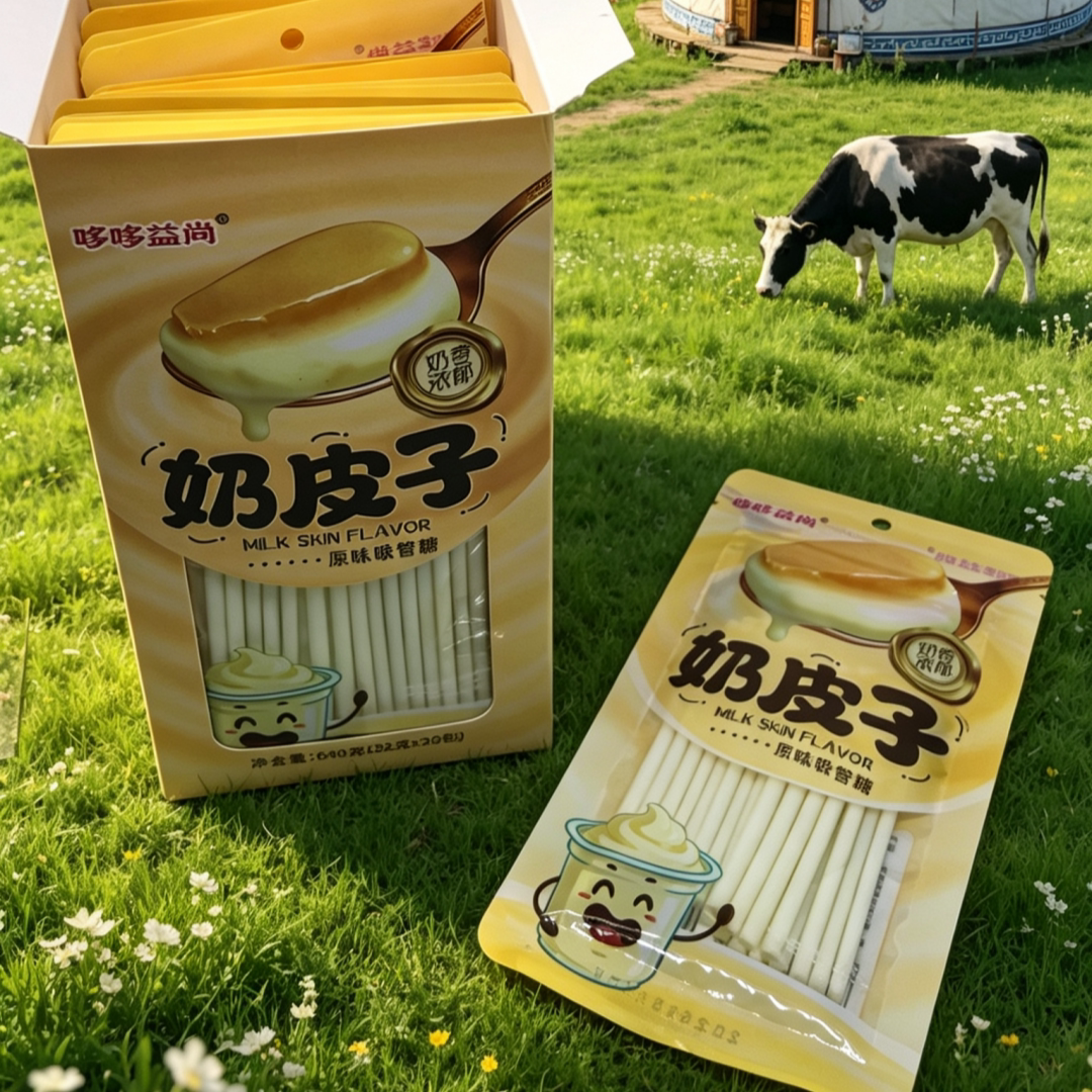 哆哆益尚奶皮子吸管糖原味奶香