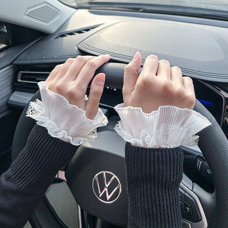 花边喇叭袖蕾丝假袖子假袖口女士