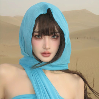 大西北防晒头巾沙丘废土风头巾