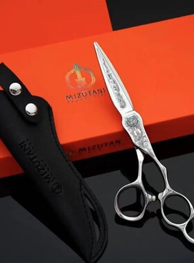 大马士革剪刀理发剪刀打薄剪数控雕花美发剪刀