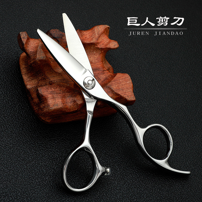 4.5寸440C理发剪刀柳叶切片个性大滑刀胖胖美发剪刀