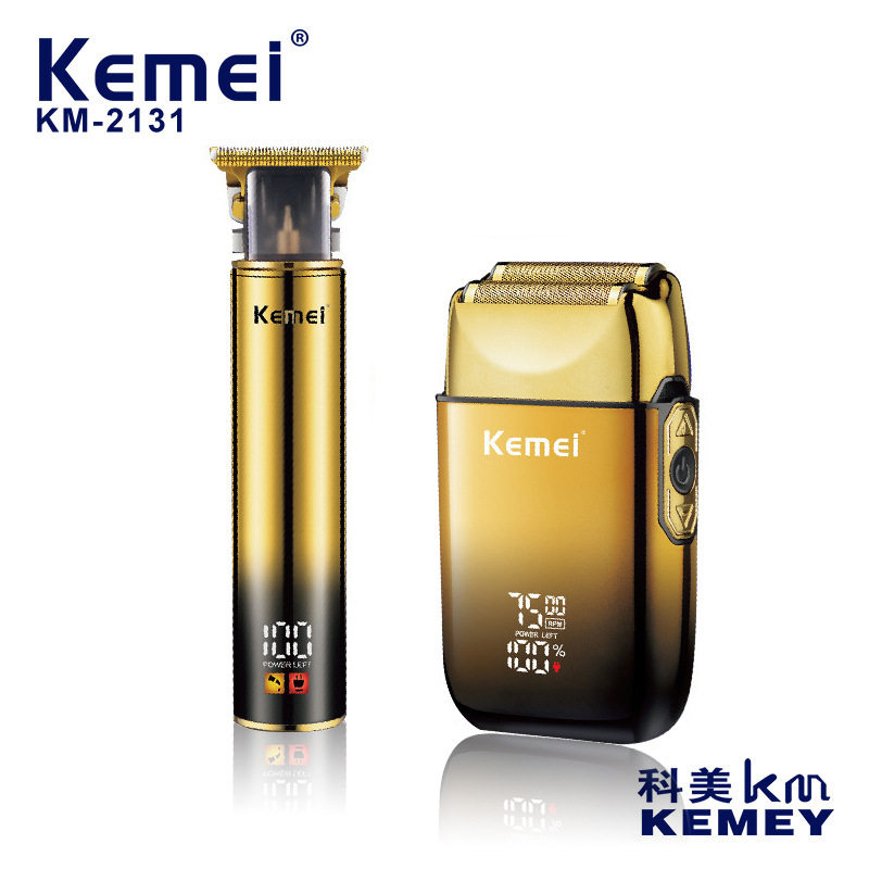 新款科美理发器雕刻KM-2131电动剃光头剃须刀套装专业油头电推剪