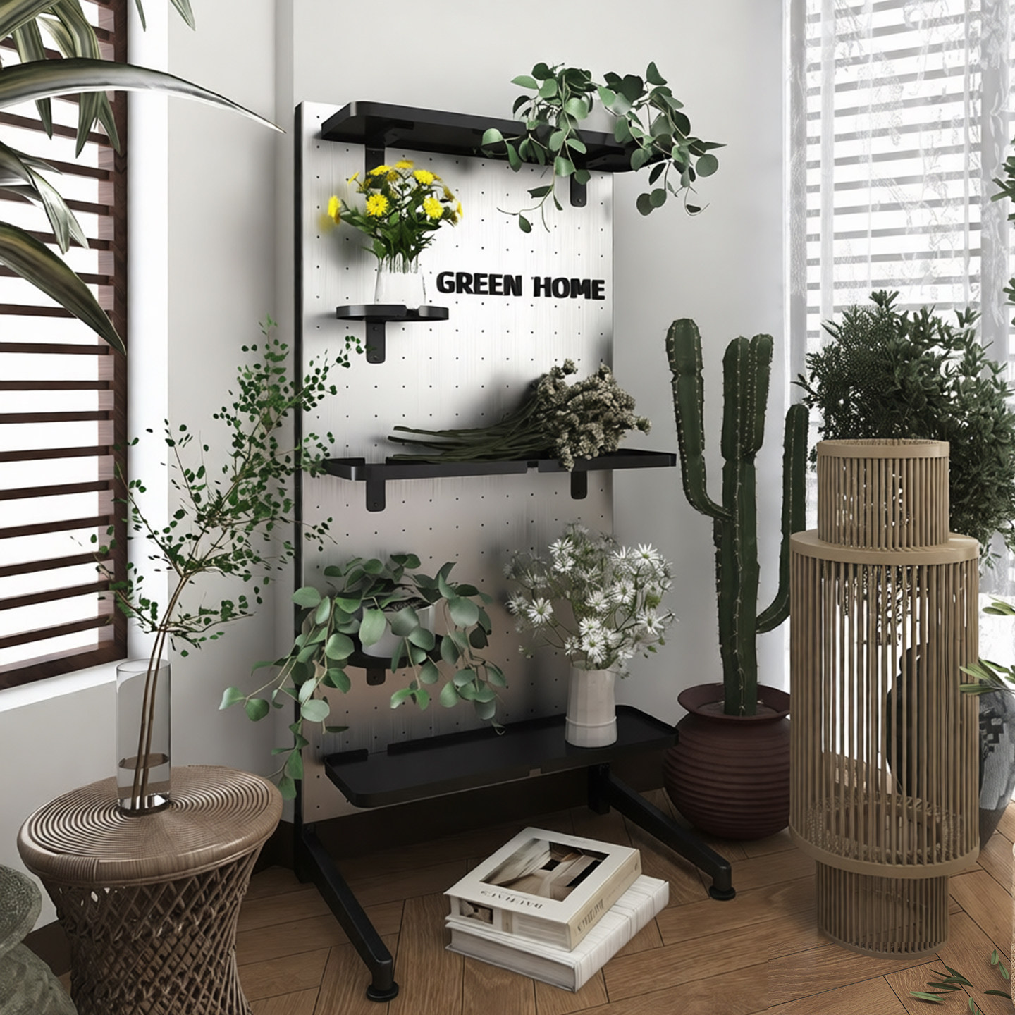 金属洞洞板陈列架置物架书房阳台办公室店铺收纳架落地隔断屏风,收纳整理,收纳洞洞板,淘宝优惠券,粉丝福利购,淘宝优惠卷