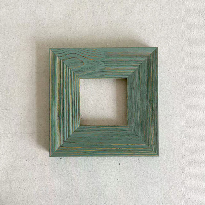绿色抓丝实木油画框相框装裱水彩照片唐卡版画中古复古相框挂墙