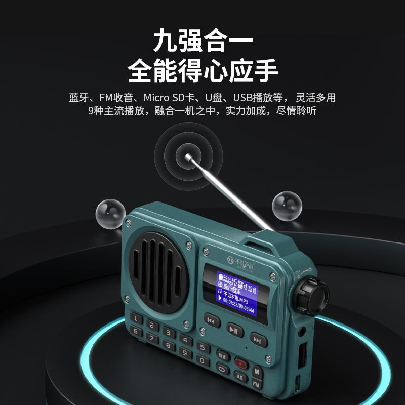 BV800 蓝牙音箱收音机便携式插卡音响老人儿童播放器