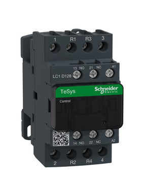 施耐德TeSysD四极接触器12A,48V,50/60Hz;LC1D128E7C