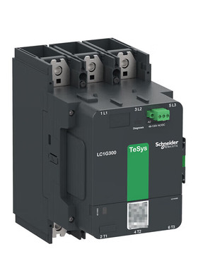 施耐德TeSys Giga接触器,3P,300A,100-250VAC/DC线圈;LC1G300KUEC