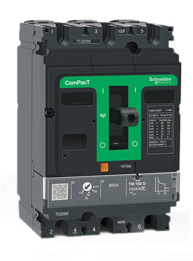 施耐德电气塑壳断路器 NSX100F 36kA AC 3P3D 40A TMD C10F3TM040