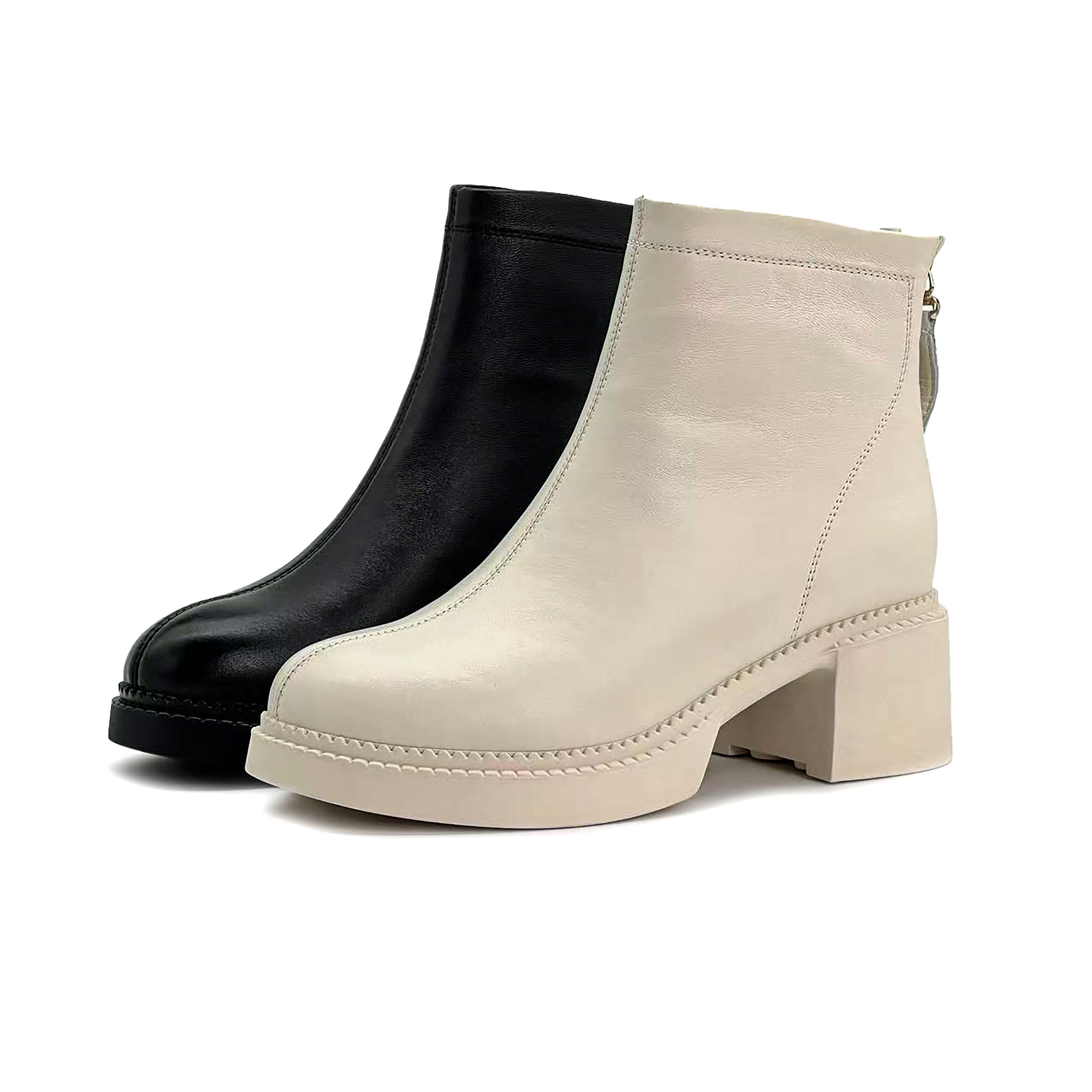 【卡卡专享】新款圆头粗跟百搭短靴51251,女鞋,时装靴,淘宝优惠券,粉丝福利购,淘宝优惠卷