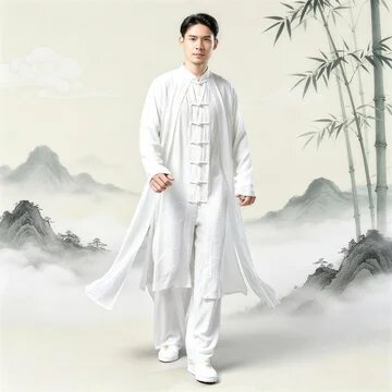 2026中国风棉麻上衣男装七扣假两件休闲白色青年现货盘口装饰唐装