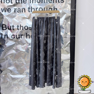 国内代购 剪影 衣播26年春BDT1BD1295复古通勤印花半身裙雾中花