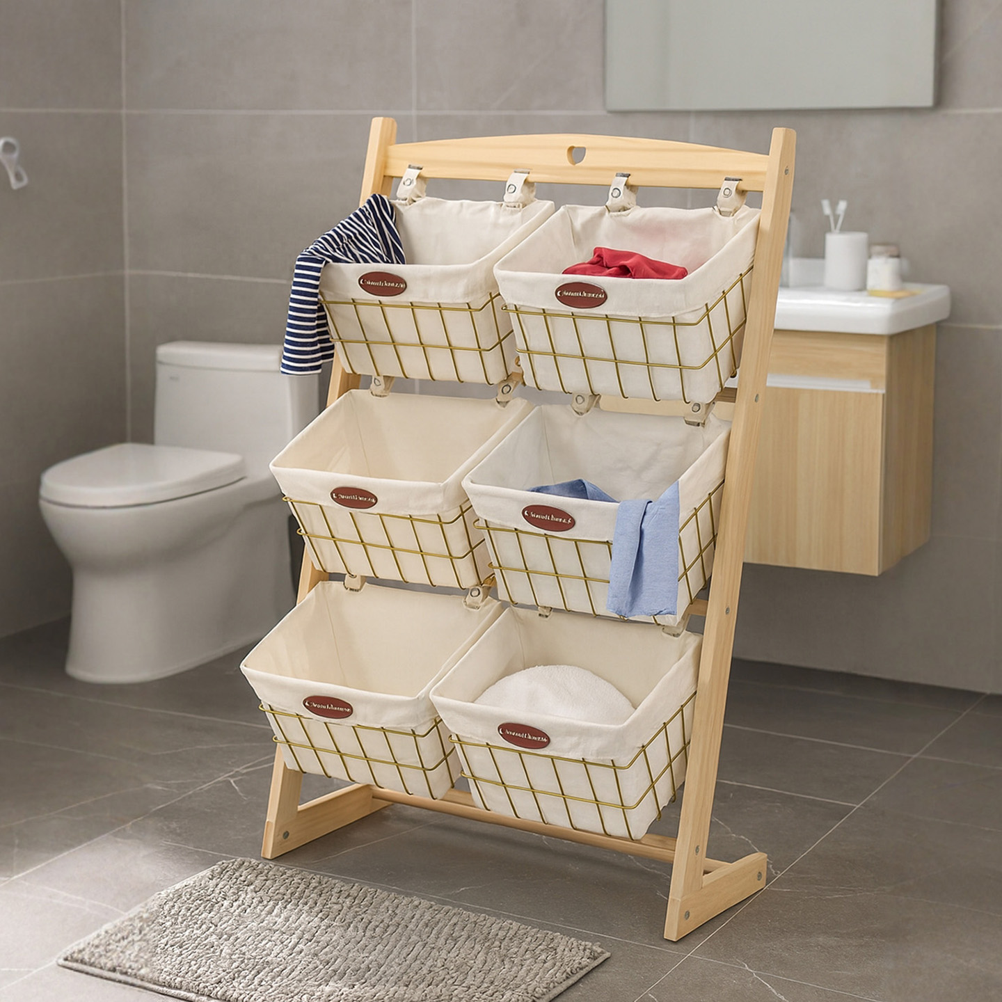 家用脏衣服收纳筐毛绒玩具收纳