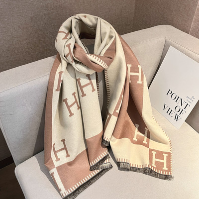 围巾披肩两用2025新款棕色驼色系