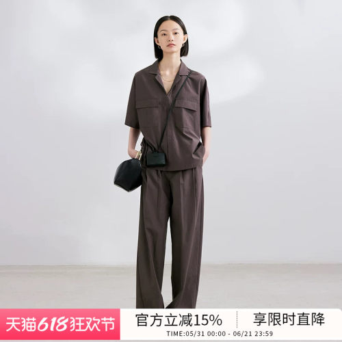衬衫蝙蝠袖BLUEWEDIAN易打理面料