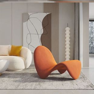 网红舌头椅北欧设计师意式 简约客厅懒人单人沙发椅阳台休闲椅家用