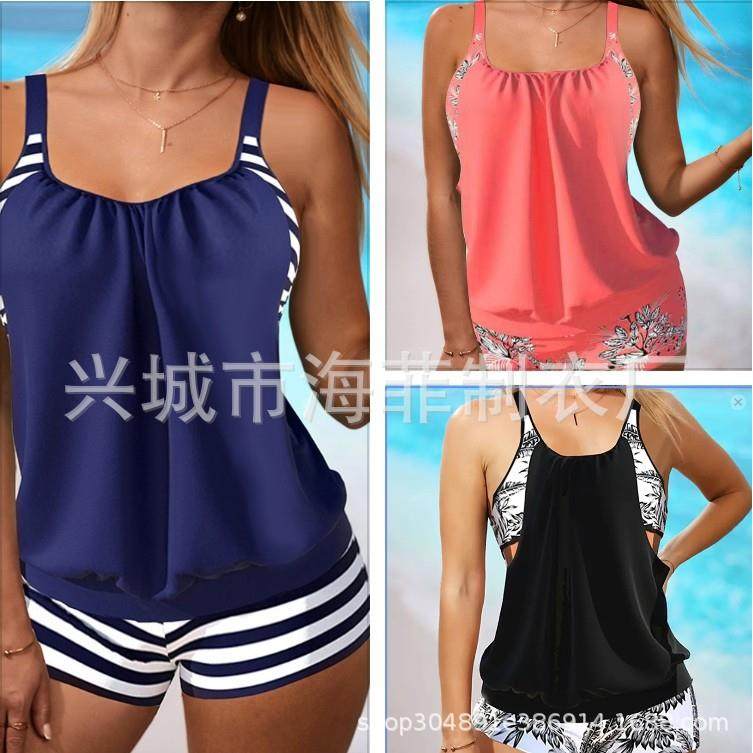 Sexy Bikini Plus Size Swimsuit Women Boxer Swimwear