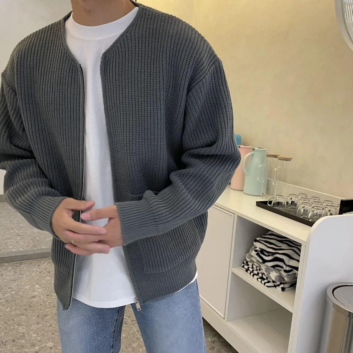 trendy jacket zipper unique fit casual version korean new