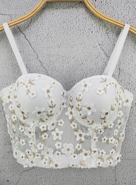 sparkling rhinestone women corset high-end party underbust