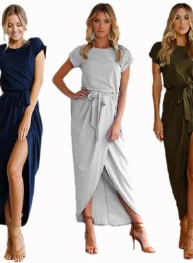 lace sleeves girdling club split sexy dress vestidos women